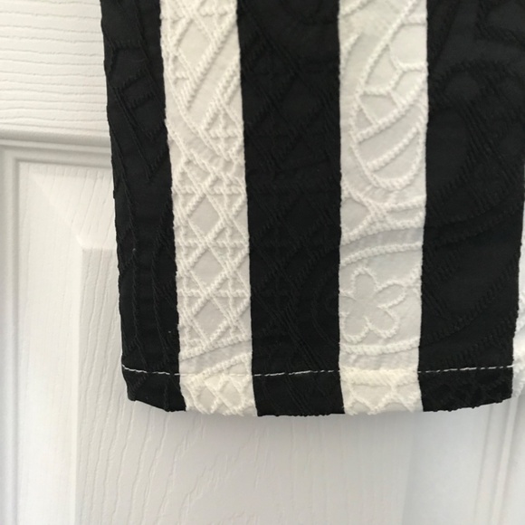Tricotto Stripe Jeans Pants Women’s Size 6/S Black White Punk Alt Goth Pockets - Picture 5 of 16